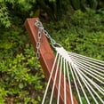 thumbnail image 4 of Lazy Daze Hammocks Quilted Fabric Hammock Hardwood Spreader Bar Poly Pillow, 55" Double Size, Blue Chevron Stripe, 4 of 7