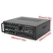 Mad Hornets AS-336BU Reverberation Bluetooth 5.0 Vehicle Audio Amplifier with Remote Control, Black