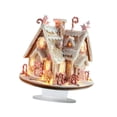 thumbnail image 5 of CUTICATE Xmas Gingerbread House Statue Christmas Decoration for Winter Display Indoor, 5 of 8