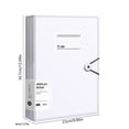thumbnail image 2 of SIYTUAU A4 Size 60 Page Expandable Document Bag With Snap Lock Plastic Transparent Folder For Paper Storage White Plastic, 2 of 7