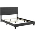 thumbnail image 2 of Modway Amira Twin Upholstered Fabric Bed in Gray, 2 of 5