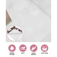thumbnail image 6 of Easter Bunny Eggs Kitchen Dish Towels for Drying Dishes Set of 2, Spring Leaves Daisy Flowers Vintage Purple Waffle Weave Microfiber Hand Tea Bathroom Towels Quick Dry & Absorbent Towel 15.7x23.6, 6 of 7