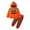 Orange, variant on YDFCWXW Boys Colorblock Hooded Pullover and Pants 2-Piece Set Fall Winter Outfit Long Sleeve Sweatshirt with Joggers for Kids (Orange, 4-5 Years)