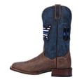 thumbnail image 4 of Dan Post Men's Thin Blue Line Flag Patch Western Boot Broad Square Toe - DP4515 8 EE  US, 4 of 8