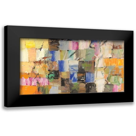 Lucas 14x9 Black Modern Framed Museum Art Print Titled - Concetti dimensionali (detail)