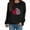 Black, variant on Durtebeua Women Oversized Crew Neck Sweatshirt Long Sleeve Shirts Crew Neck Sweatshirts Pullover Tops