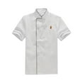 thumbnail image 1 of VONKY Polyester Wide Application Cooking Coat For Professional Chefs Unisex Chef Coat Uniform white（short sleeve） L, 1 of 6