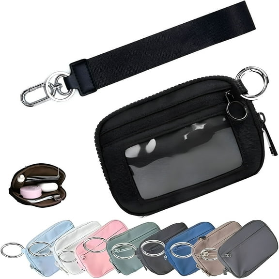 GASTROPOD Waterproof Nylon Key Chain Wallet with ID Window and Zip
