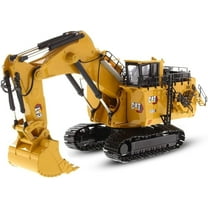 Diecast Masters 1:87 Caterpillar 6060 Hydraulic Mining Shovel Backhoe, HO Scale Series Cat Trucks & Construction Equipment | 1:87 Scale Model Diecast Collectible Model 85651