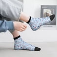 thumbnail image 2 of Rateoe Animal Pattern Quarter Crew Socks,Toe Seamed Ankle Socks,Cotton Cushioned Breathable Athletic Crew Sports Socks, 2 of 7