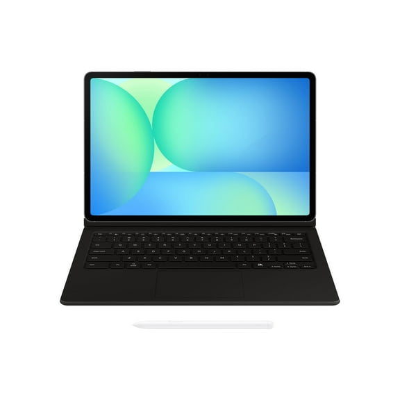 SAMSUNG Galaxy Book Cover Keyboard with Trackpad for Galaxy Tab S10 FE+ - AI Key for Galaxy Tab S10 FE+, Detachable Platform, PC-Like Experience, Wireless Keyboard Sharing, White White