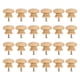 thumbnail image 1 of 24 pomos redondos de madera natural para armarios, herrajes para puertas, 1 of 7