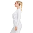 thumbnail image 2 of HEAL+WEAR Women's Long Sleeve Underscrub Shirt Lightweight Stretch 4-Way Stretch Base Layer for Nurse Beauty Salon Workwear Clinical Scrubs Layering Tee, 2 of 7