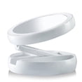thumbnail image 4 of Espejo de maquillaje HUOGUO Luz LED plegable ajustable USB, 4 of 5