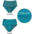 thumbnail image 3 of Womens Siwm shorts High Waisted Ruched Tummy Control Swimsuit Bottoms Tanniki Briefs, 3 of 6