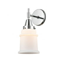 447-1W-PC-G181-Innovations Lighting-Canton - 1 Light Wall Sconce-12.5 Inches Tall and 6 Inches Wide-Polished Chrome Finish-Matte White Glass Color
