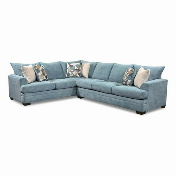 Ashton Oversized Corner Sectional, Blue