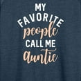 thumbnail image 3 of Instant Message - My Favorite People Call Me Auntie - Women's Lightweight French Terry Long Sleeve Shirt, 3 of 6