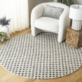 thumbnail image 2 of SAFAVIEH Ebony Adams Dot-Print Area Rug, Beige/Black, 6' x 6' Round, 2 of 7