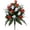D, variant on 17-Heads Artificial Rose Bouquet Cemetery Stake Flowers, Ribbon Decor Grave Floral Arrangement for Cemetery - Outdoor Grave Decorations Funeral Arrangements