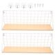 thumbnail image 1 of 2 piezas de almacenamiento sin agujero bastidores de almacenamiento de pared para accesorios de baño durables (negro), 1 of 6