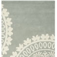 thumbnail image 5 of SAFAVIEH Bella Lucinda Medallion Geometric Wool Area Rug, Grey/Ivory, 5' x 5' Square, 5 of 7