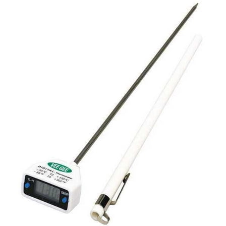 12" Stem Digital Pocket Thermometer, -58 Degrees to 302 Degrees F