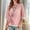 A99 Pink, variant on V Neck Cotton Linen Tops for Women 3/4 Sleeve Wrap Front Frog Button Blouses Vintage Embellished Relaxed Fit Casual Daily Lightweight Flowy Shirts