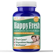 Happyfresh Oral Probiotics for Mouth Bad Breath, Oral Supplements for Adults, Fresher Breath 60 Capsules by America's Best Deals