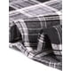thumbnail image 5 of Pantalones de trabajo de cuadros recortados para mujer INSPIRE CHIC, con botones, estilo casual, talla XL, negro y beige, 5 of 6