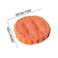 thumbnail image 3 of Cojín de Grano de Maíz - Cojín Grueso Hecho A Mano para Asiento de Suelo de Pana, Anaranjado MNFD, 3 of 6