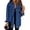 Dark Blue, variant on Plus Size Denim Jackets for Women Long Sleeve Oversized Loose Jean Coat Sky Blue Female