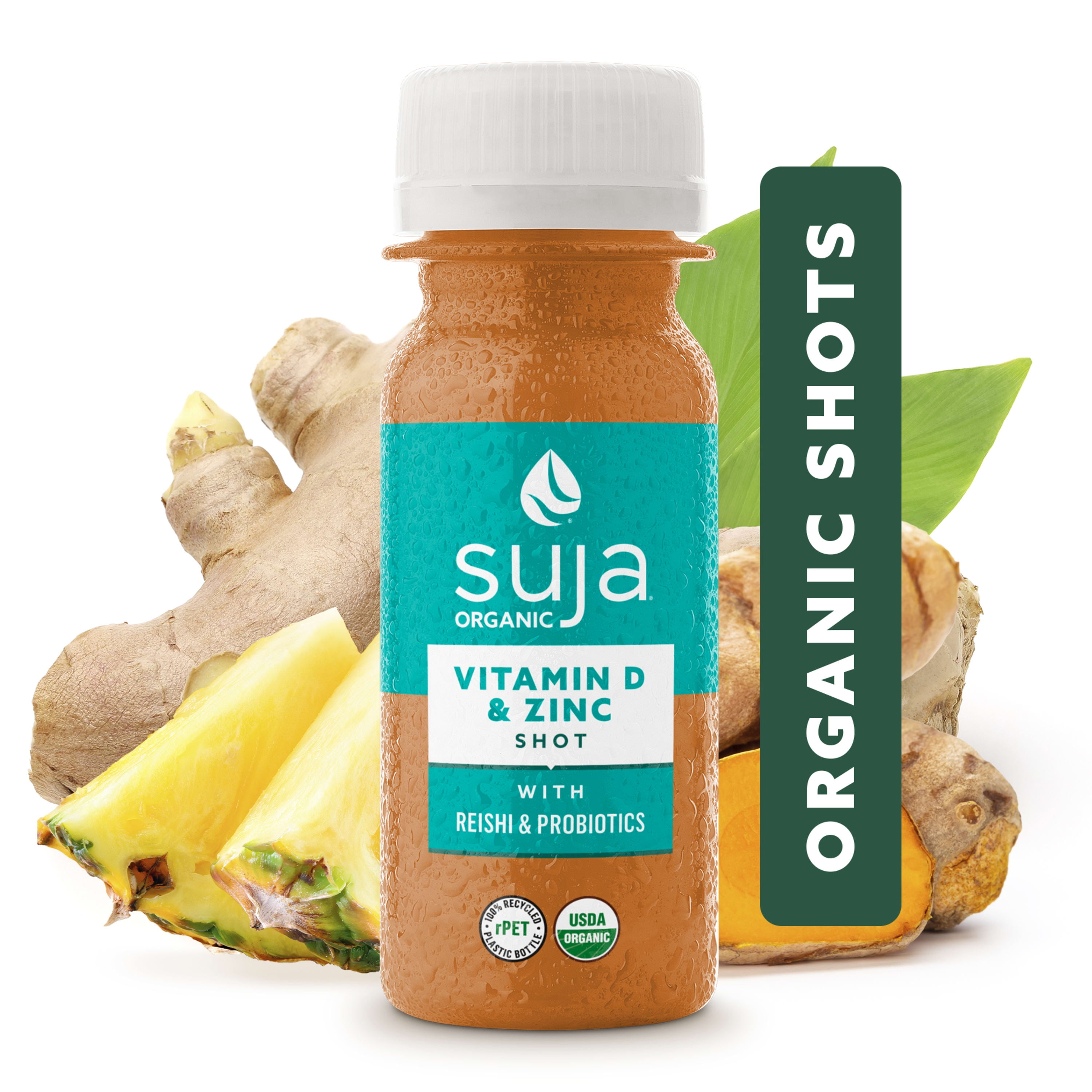 Suja Organic Vitamin D and Zinc Shot with Reishi & Probiotics, 1.7 FL