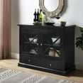 thumbnail image 2 of Crosley Furniture Buffet Traditionnel Jackson en Noir, 2 of 11