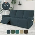 thumbnail image 4 of Lavish Cover Stretch Recliner Sofa Cover, Non-Slip Slipcovers for Recliner Sofa, Washable Furniture Protector with Pocket & Elastic Bottom for Kids Pets, 3 Seaters, Coffee, 4 of 8