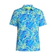thumbnail image 5 of Birdie Bound Men's Jungle Glow Print Polo Shirt, Sizes S-3XL, 5 of 5