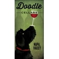 thumbnail image 2 of Fowler, Ryan 11x18 White Modern Wood Framed Museum Art Print Titled - Doodle Wine II Black Dog, 2 of 4