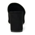 thumbnail image 4 of Journee Womens Adelaide Peep Toe Slip On Block Heel Sandals, Widths Available, 4 of 10