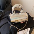 thumbnail image 3 of Bolso de mano para mujer, bolso de mano de fiesta de Color sólido, bolso de hombro diario de gran capacidad, 3 of 7