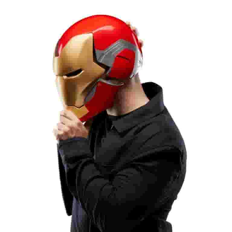 iron man helmet flip up Iron-Man MK50 Electronic Cosplay Helmet, VoiceTouch Control with LED Eyes Wearable 7 Captain America Iron Man Helmet