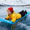 thumbnail image 2 of Flexible Flyer Flying Carpet Lightweight Roll-Up Snow Sled – 36" Portable Rolling Snow Slider Mat for Kids, Durable & Easy to Carry for Outdoor Winter Fun, Blue, 2 of 4