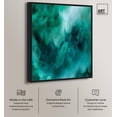 thumbnail image 2 of Textured Teal I Canvas Teal Abstract Art by Art Remedy, Black Frame, 36 x 45, 2 of 7