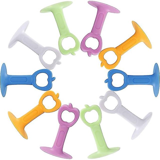 Tope de puerta de silicona anticolisión Protector de manija de puerta de pared Tope de protección de parachoques de silicona Topes de puerta 10 piezas (multicolor)