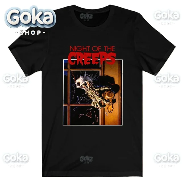 Camisetas con gráficos de película Retro Night of The Creeps ropa para hombre Camiseta estampada de algodón para mujer ropa Y2K camiseta divertida bonita