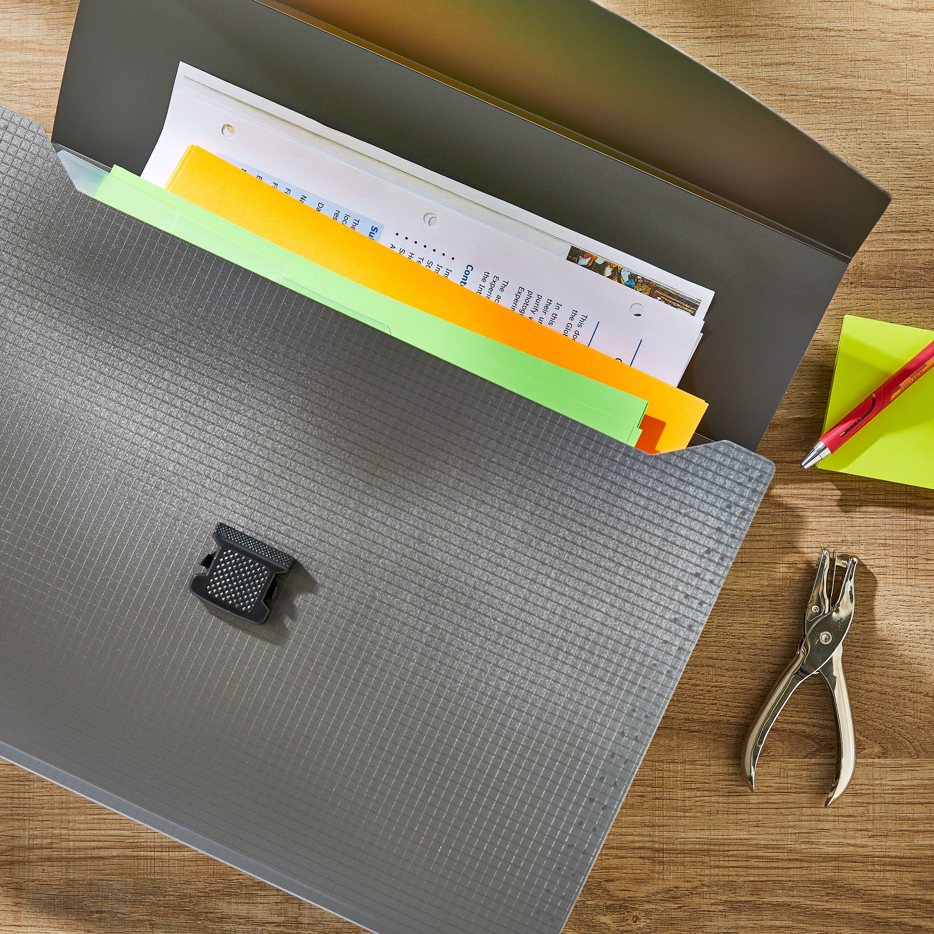 (2 pack) Pen+Gear 26 Pocket Expanding File Folder Legal Size, Black, 1 Count