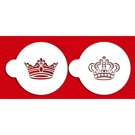 

Designer Stencils C586 Royal Crowns Cookie Stencil Set Beige/Semi-Transparent
