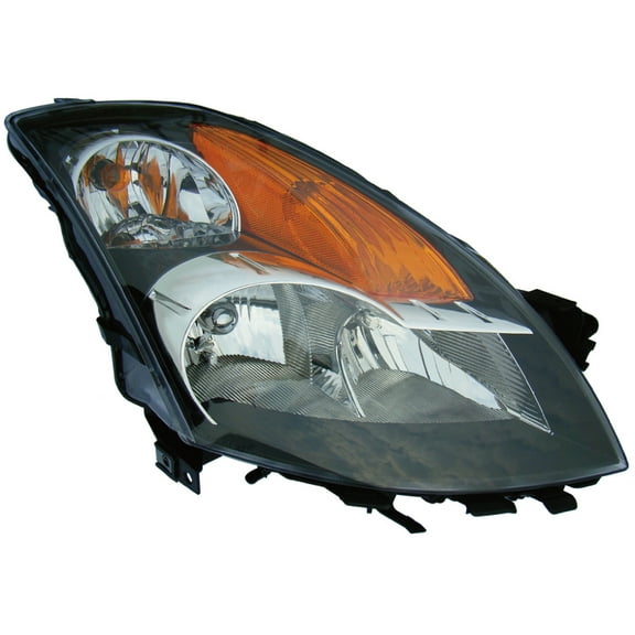 Halogen Headlight Lamp for 07-09 Nissan Altima/Hybrid (Black) Passenger Right