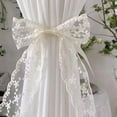 thumbnail image 3 of 2Pcs Lace Bow Curtain Tiebacks Lace Holder Curtain Tie Rope Back Holdbacks Tie Rope for Home Office Hotel Home Decor, 3 of 5