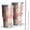 Pink Daisy Flower, variant on 30oz Pink Daisy Flower Yellow Centers Pattern Tumblers Stainless Steel Tumbler with Lid and Straw,Vacuum Insulated Double Wall Travel Tumbler Cups Mug with Cleaning Brush for Coffee,Tea