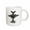 White, variant on 3drose, a Gothic Fantasy Celtic Cross, Skulls, Swords and a Black Raven., 11oz Mug